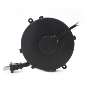 2 core retractable power cord extension cable reel